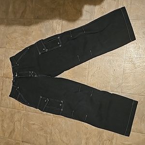 vintage OTB faded black cargo jeans 14 kids or 0 to 2 womens